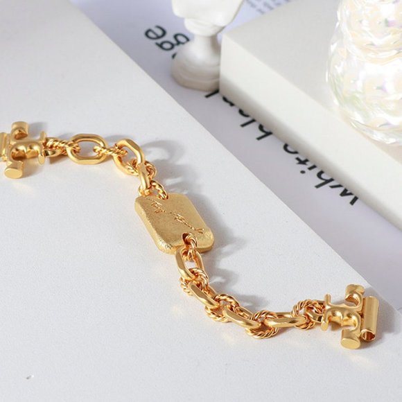 Tory Burch Jewelry Tory Burch Torsade Bracelet In Tory Matte Gold